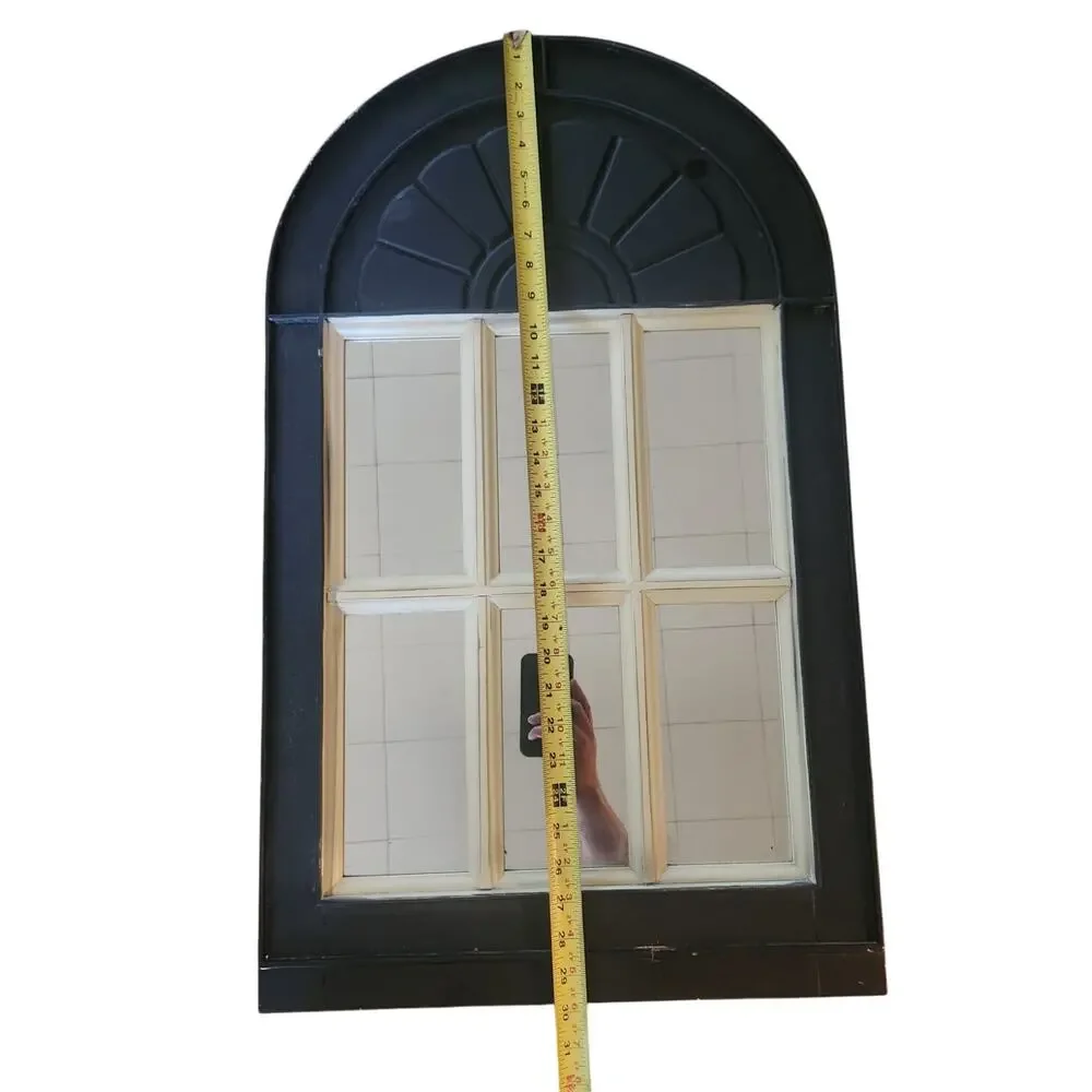 Cottage /farmhouse distressed arched mirror. 30x18